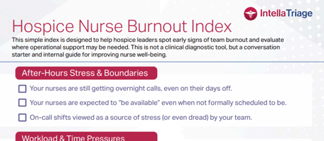 Hospice Nurse Burnout Index IMage